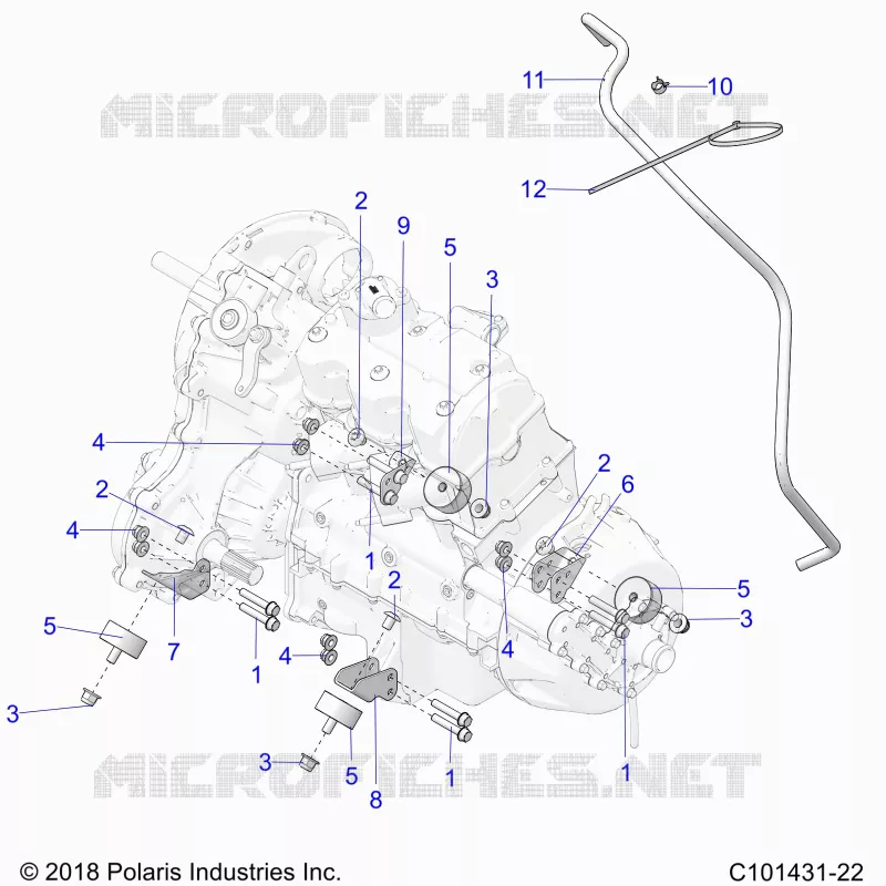 ENGINE, TRANSMISSION MOUNTING & LONG BLOCK