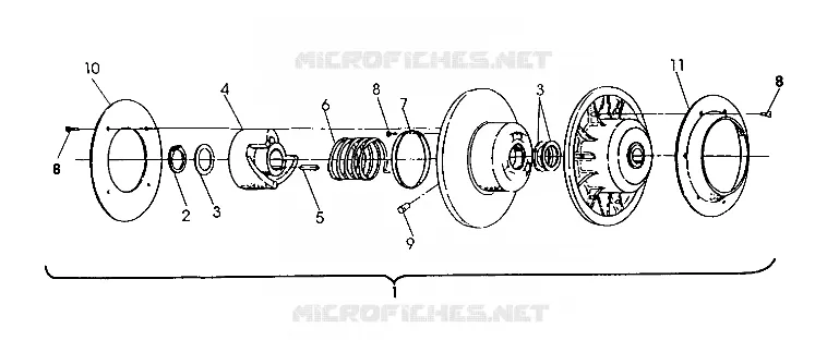 DRIVEN CLUTCH 500 XLT (4921662166028A)