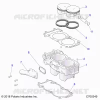 CYLINDER AND PISTON