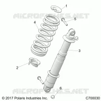 REAR SUSPENSION SHOCK MOUNTING
