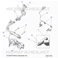 FUEL SYSTEM, RAIL, LINES AND THROTTLE BODY