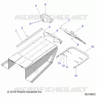 BODY, BUMPER, REAR, SNOWFLAP AND TAILLIGHT COVER