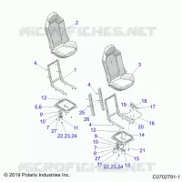 SEAT ASM. AND SLIDER