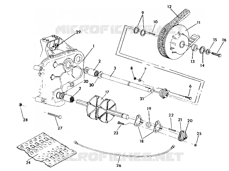 TRACK AND DRIVE SHAFT  WIDETRAK (4921302130017A)