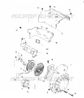 BLOWER HOUSING AND RECOIL STARTER INDY LITE (4918591859032A)