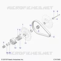 DRIVE TRAIN, SECONDARY CLUTCH
