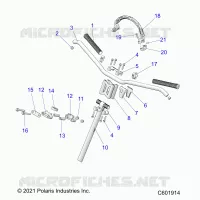 UPPER STEERING & HANDLEBAR ASM.