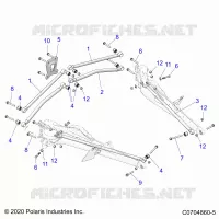 REAR SUSPENSION TRAILING ARMS MOUNTING