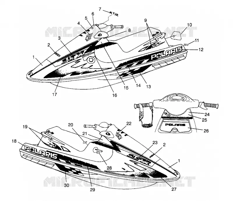 DECALS SLTX B964590 AND INTL. SLTX I964590 (4935783578A007)