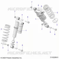 SUSPENSION, FRONT SHOCK, MOUNTING