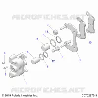 BRAKES, REAR CALIPER
