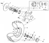 FRONT WHEEL SCRAMBLER 400 W98BC38C (4947254725B006)