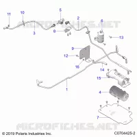 FUEL TANK EVAP, CANISTER AND LINES