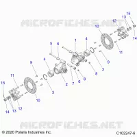 REAR SUSPENSION HUBS, CARRIER AND BRAKE DISC