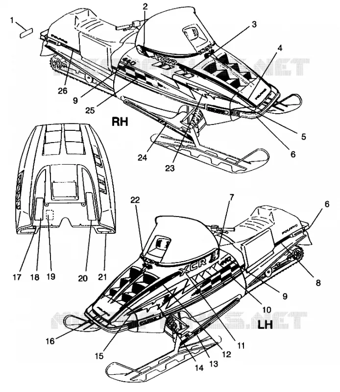 DECALS 440 XCR 0961660 (4932113211A012)