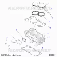 CYLINDER AND PISTON