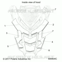 HOOD FOAM/FIBER