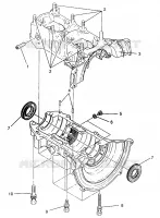 CRANKCASE  TRAIL 0972761, EUROPEAN TRAIL E972761,  TRAIL TOURING 0972262 AN (4938313831D001)