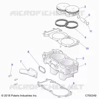 CYLINDER AND PISTON
