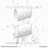 ENGINE, EXHAUST SYSTEM, SILENCER AND RELATED