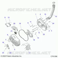 DRIVE TRAIN, CLUTCH COVER AND DUCTING