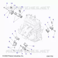 ENGINE, MOUNTING & LONG BLOCK