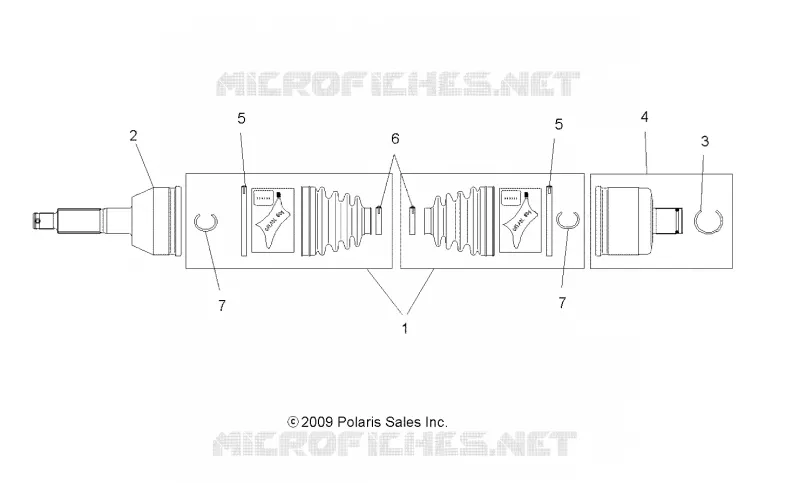 DRIVE TRAIN, REAR DRIVE SHAFT