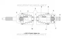 DRIVE TRAIN, REAR DRIVE SHAFT