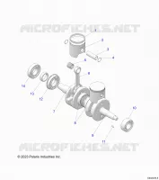 ENGINE, PISTON AND CRANKSHAFT