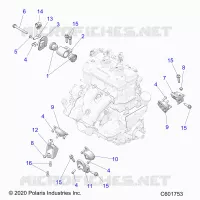 ENGINE, MOUNTING & LONG BLOCK