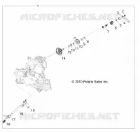 DRIVE TRAIN, MAIN GEARCASE SHIFT FORKS