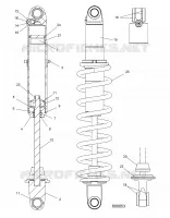 SUSPENSION, REAR SHOCK TRACK (COIL OVER)