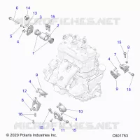 ENGINE, MOUNTING & LONG BLOCK