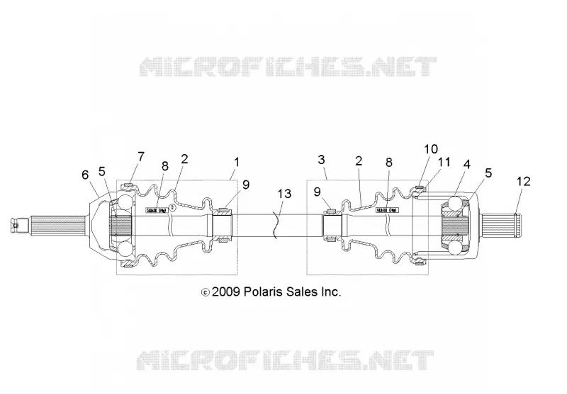 DRIVE TRAIN, FRONT DRIVE SHAFT