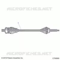 DRIVE TRAIN, REAR HALF SHAFT