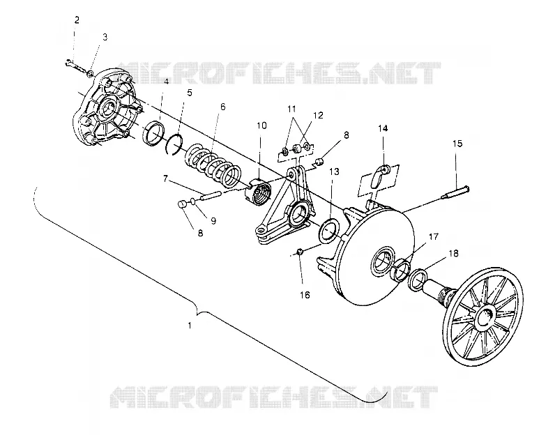 DRIVE CLUTCH ASSEMBLY  RXL 0956768 (4930783078C001)