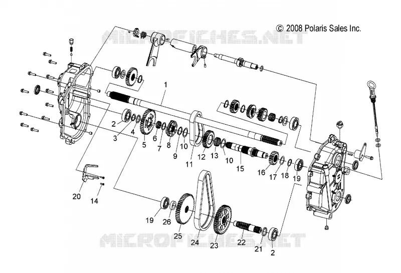 DRIVE TRAIN, GEARCASE (2 OF 2)