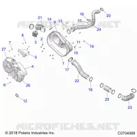 DRIVE TRAIN, CLUTCH COVER AND DUCTING