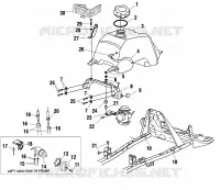FUEL TANK AND CARBURETOR MOUNTING