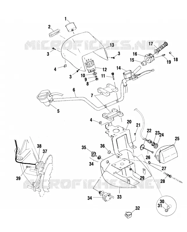 HANDLEBAR   HEADLIGHT POD