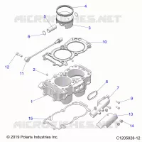 CYLINDER AND PISTON