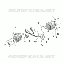 ENGINE, ALTERNATOR AND COMPRESSOR