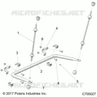 SUSPENSION, REAR STRUT STABILIZER 50S