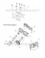 ENGINE, CAMS AND BEARING HOUSING