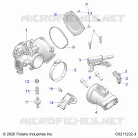 ENGINE, THROTTLE BODY AND FUEL RAIL