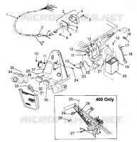 ELECTRICAL/TAILLIGHT XPRESS 300 W969530 AND XPRESS 400 W969540 (4935923592C012)