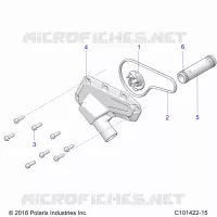 ENGINE, WATERPUMP IMPELLER AND COVER