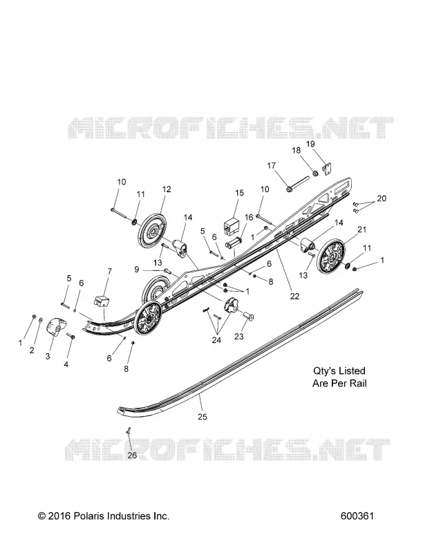SUSPENSION, RAIL MOUNTING