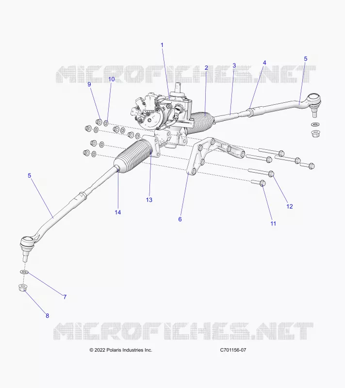 STEERING GEAR BOX W/EPS