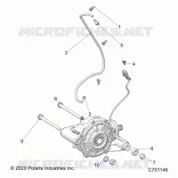 DRIVE TRAIN, FRONT GEARCASE MOUNTING
